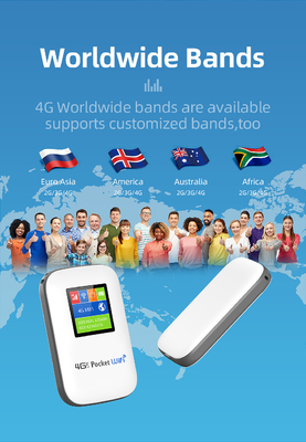2700mAh-3000mAh Mobilny router 4G z czarnym odblokowanym ekranem