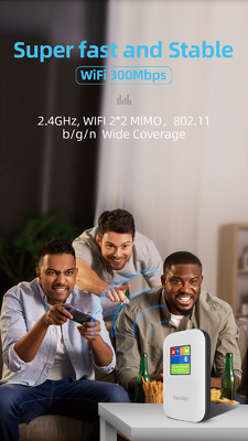 2700mAh-3000mAh Mobilny router 4G z czarnym odblokowanym ekranem