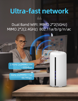 Mobilny dwuzakresowy router Wi-Fi 5 Ghz z odblokowaniem karty SIM 1800 Mb / s