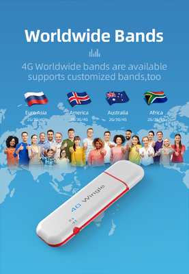 2,4 GHz USB 4G WIFI Dongle 150 Mbps Chipset ZTE CE ROHS