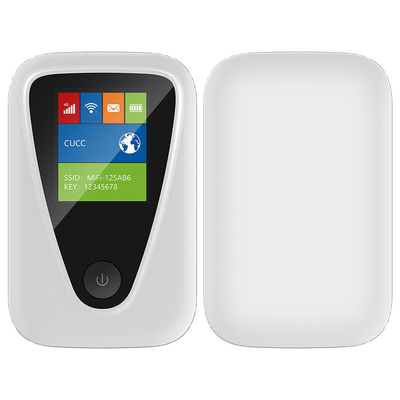 Czarny biały odblokowany mobilny router WiFi 4G z kartą SIM