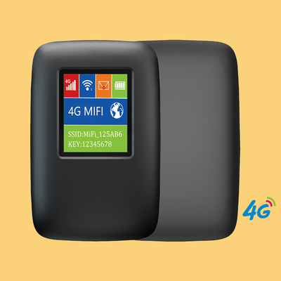 Kieszonkowy hotspot WIFI 2700mAh-3000mAh Mobilny router 4G z czarnym odblokowanym ekranem