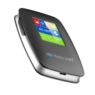 Kieszonkowy hotspot WIFI 2700mAh-3000mAh Mobilny router 4G z czarnym odblokowanym ekranem