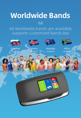 3000mAh Bezprzewodowy router MiFi 4G LTE WIFI Hotspot z ekranem LCD International Band