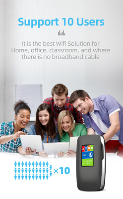 3000mAh Bezprzewodowy router MiFi 4G LTE WIFI Hotspot z ekranem LCD International Band